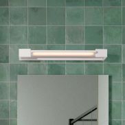 Nova Luce Arga - wandlamp - 45 x 4 x 10 cm - 12W LED incl. - IP44 - zandwit