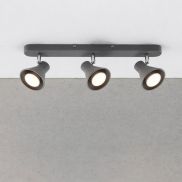 Nordlux Eik 9 - opbouwspot 3L - 45 x 8,6 cm - grijs
