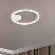 Nova Luce Hedra - plafondlamp - Ø 60 x 5 cm - 60W dimbare LED incl. - zandwit