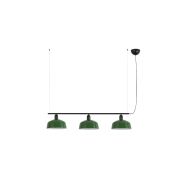 Faro Tatawin M - hanglamp - 100 x 210 cm - satijnzwart en glansgroen