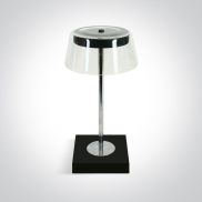 ONE Light Portable Table Lights - oplaadbare tafellamp - Ø 13,8 x 27 cm - 2,5W dimbare LED incl. - IP65 - zwart