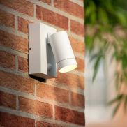Lucide Taylor - buiten wandverlichting met sensor - 10 x 15 x 15,6 cm - IP44 - wit