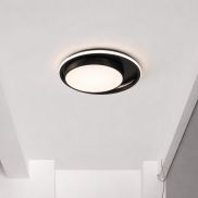 Nova Luce Odrey - plafondlamp - Ø 40 x 5 cm - 22W LED incl. - zandzwart