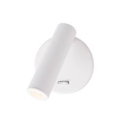 Nova Luce Laredo - wandlamp met schakelaar - 9 x 11 x 11 cm - 3W LED incl. - wit