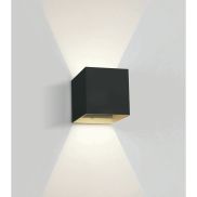 ONE Light Outdoor Wall Dark Lights - buiten wandverlichting - 11,1 x 9,5 x 11 cm - 2 x 3W LED incl. - IP54 - zwart