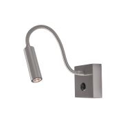 Nova Luce Madison - wandlamp met schakelaar - 8 x 8 x 32 cm - 3W LED incl. - chroom