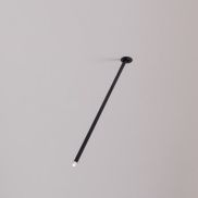 Nova Luce Stilvi - plafondlamp - Ø 5 x 64 cm - 4W LED incl. - zandzwart