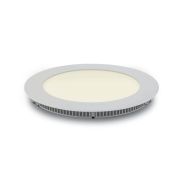 ONE Light Round Recessed Panel - inbouw plafondverlichting - Ø 17,3 x 2,2 cm - 12W LED incl. - IP40 - wit - warm witte lichtkleur