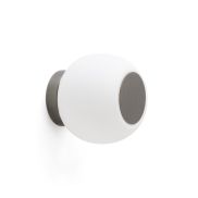 Faro Moy - plafond/wandverlichting - Ø 14 x 13 cm - IP44 - opaal