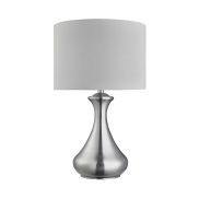 Searchlight Touch - tafellamp - Ø 24 x 40 cm - 3 stappen dimbaar - antiek messing en crème