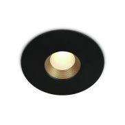 ONE Light COB Range- inbouwspot - Ø 88 mm, Ø 75 mm inbouwmaat - 8W LED incl. - IP54 - zwart
