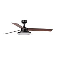 Faro Rudder Tak 3 S - plafondventilator met licht - Ø 106 cm - mat zwart - 2700K