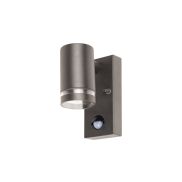 Integral LED Malaga - buiten wandlamp met bewegingssensor - 6,8 x 11,6 x 14,9 cm - IP54 - antraciet
