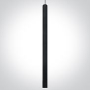 ONE Light Track Lights - hanglamp - 3-fase railsysteem - Ø 3,2 x 60 cm - 8W LED incl. - zwart