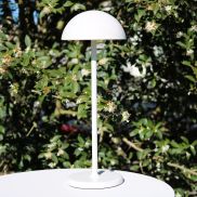 Lucide Joy - oplaadbare tafellamp - Ø 12 x 32 cm - 1,5W dimbare LED incl. - IP54 - wit