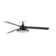 Faro Cruiser Tak 3 L - plafondventilator met licht en inbouwrozet - Ø 132 cm - mat zwart - 2700K