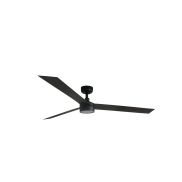 Faro Cruiser XL - plafondventilator met licht - Ø 160 cm - mat zwart
