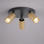 Projectlight Clara - opbouwspot 3L - Ø 18 x 10 cm - goud