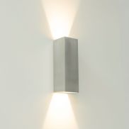 Artdelight Vegas - wandlamp - 8 x 8 x 25 cm - 2 x 4W dimbare LED incl. - IP65 - aluminium