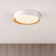 Nova Luce Stake - plafondlamp - Ø 60 x 9 cm - 50W dimbare LED incl. - zandwit