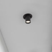 Nova Luce Naruto - inbouwspot - Ø 95 mm inbouwmaat - 15W LED incl. - zwart - warm witte lichtkleur