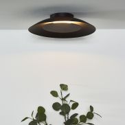 SHOWROOMMODEL - Lucide Foskal - plafondverlichting - Ø 34,5x 7,3cm - 12W LED incl.  - zwart