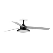 Faro Cruiser Tak 3 L - plafondventilator met licht en inbouwrozet - Ø 132 cm - mat zwart en aluminium - 3000K