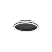 Nova Luce Willow - plafondlamp - Ø 45 x 6 cm - 38W LED incl. - zandzwart