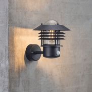 Nordlux Vejers Sensor - buiten wandverlichting met bewegingsdetector - 22 x 23 x 26 cm - IP54 - zwart