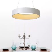 Lucide Talowe Led - hanglamp - Ø 60 x 142 cm - 39W dimbare LED incl. - wit