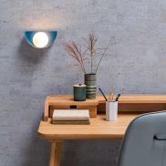 Lucide Benni - wandverlichting - 21 x 12 x 10,5 cm - blauw