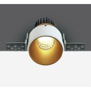 ONE Light - The Trimless Mini Range - inbouwspot - Ø 35 mm, Ø 40 mm inbouwmaat - 3W dimbare LED incl. - messing en wit