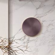 Nova Luce Cyrcle - wandlamp - Ø 30 x 3,5 cm - 21W LED incl. - geborstelde koffie