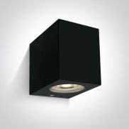 ONE Light GU10 Outdoor Cube Lights - buiten wandverlichting - 7 x 9 x 9 cm - IP65 - zwart