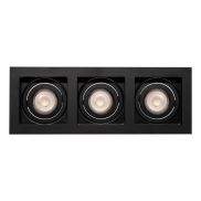 Projectlight Bloq 3L - inbouwspot - 270 x 100 mm, 250 x 92 mm inbouwmaat - zwart