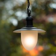 Lucide Aruba - hanglamp -  Ø 25 x 78 cm - IP44 - zwart