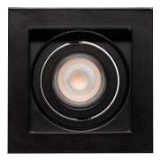 Projectlight Bloq - inbouwspot - 100 x 100 mm, 92 x 92 mm inbouwmaat - zwart