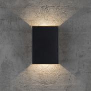 Nordlux Fold - buiten wandverlichting - 14,8 x 5 x 21 cm - 2 x 3,5W LED inc. - IP54 - zwart