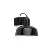 Faro Tatawin - wandlamp - Ø 18,4 x 15,5 cm - satijnzwart en glanszwart