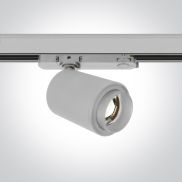 ONE Light COB Zoomable Cylinder - rail spot - Ø 7,5 x 12 cm - 20W LED incl. - wit - warm witte lichtkleur