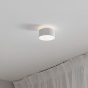 Nova Luce Ozen - plafondlamp - Ø 14 x 8,8 cm - 24W LED incl. - zandwit