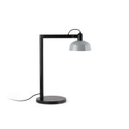 Faro Tatawin - tafellamp - 25 x 45,4 x 57,5 cm - satijnzwart en glanzend grijsblauw