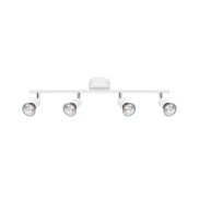 Nova Luce Base - opbouwspot 4L - 51 x 8 x 10,9 cm - mat wit