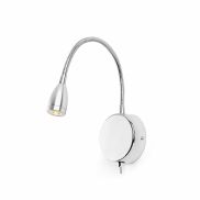Faro Loke - wandverlichting met schakelaar - 3 x 32 cm - 3W LED incl. - glanzend chroom