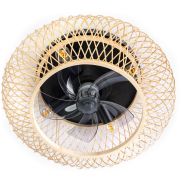 ETH Fan No. 8 - plafondventilator met afstandsbediening - Ø 50 x 22 cm - lichtbruin