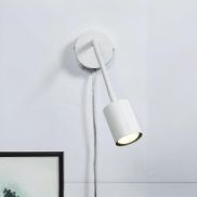 Nordlux Explore Flex - wandlamp met flexibele leesarm - Ø 5,5 x 8 x 35,5 cm - wit
