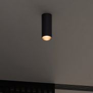 Nova Luce Mor - opbouwspot - Ø 4 x 10 cm - zwart