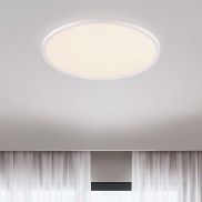 Nova Luce Aoton - plafondlamp - Ø 60 x 5 cm - 55W dimbare LED incl. - zandwit