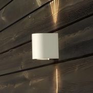 Nordlux Canto 2 - buiten wandverlichting - 8,7 x 10,4 cm - 2 x 6W LED incl. - IP44 -wit