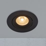Nordlux Aliki - inbouwspot - Ø 96 mm, Ø 83 mm inbouwmaat - 8W dimbare LED incl. - IP44 - zwart